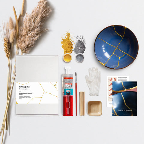 Kintsugi Kit with 2 Colours (Gold & Silver)