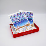 'Snowball Fight' by Makoto Nakamura Christmas Cards (Box of 12)