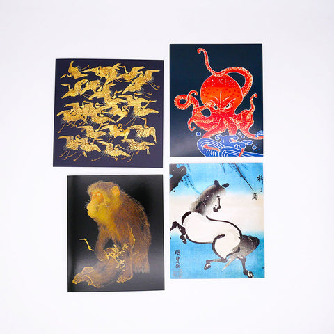 Japanese Animals Cards (Pack of 4) Online Exclusive