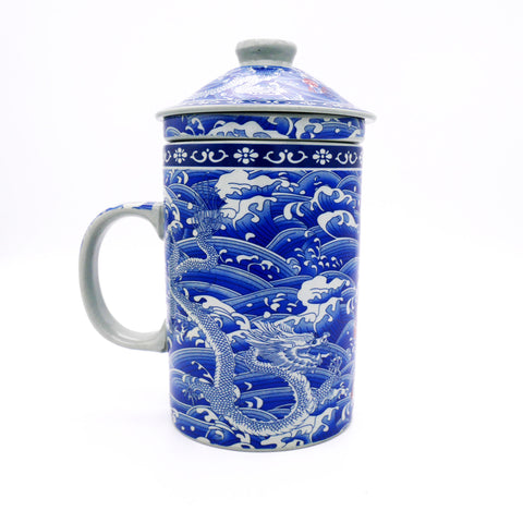 Two Blue Dragons infuser Mug